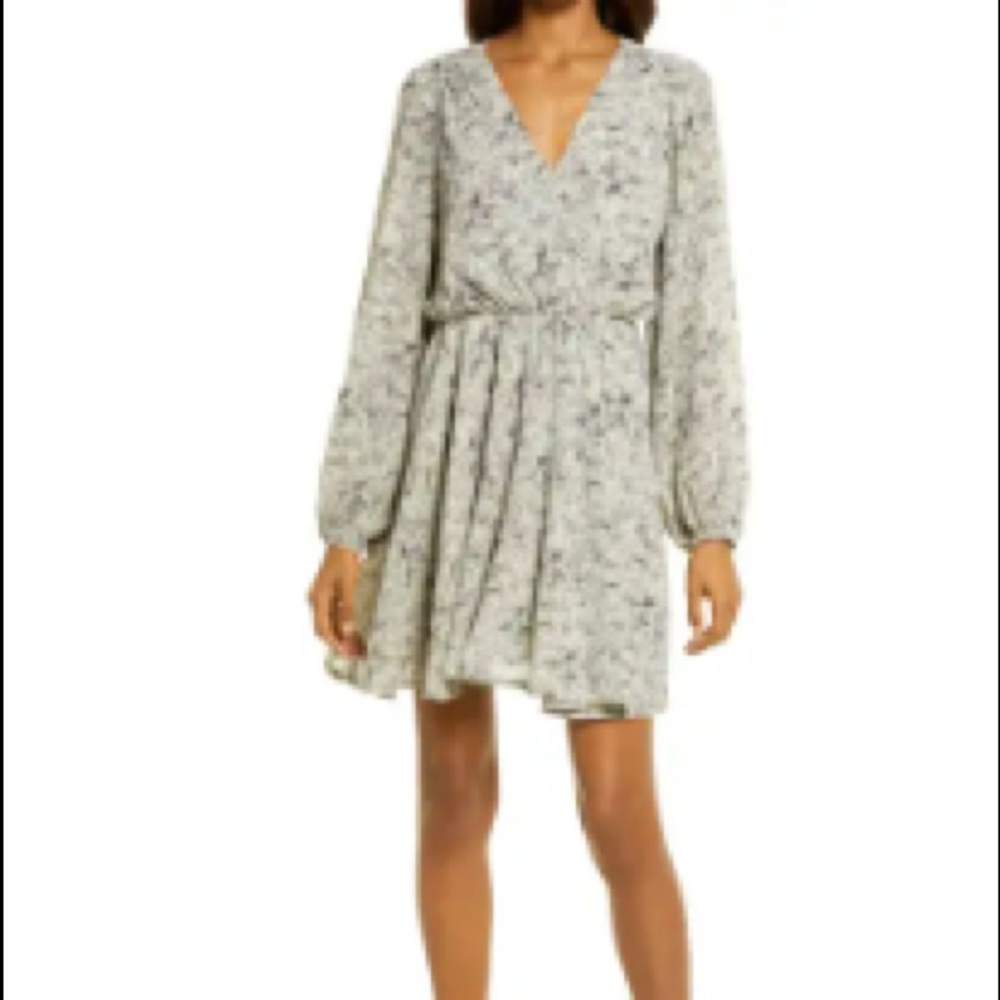 Long sleeve mini dress